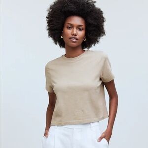Madewell Tan Crop Top